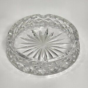 Heavy Cut Crystal Ashtray or Candy Dish 6"